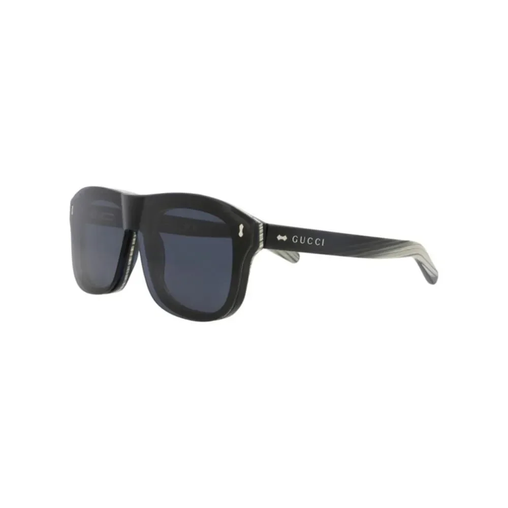 Gucci Aviator-Frame Recycled Acetate Sunglasses Black Mens